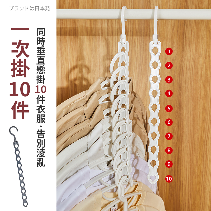 【節省衣櫃空間】豎排衣架 魔術衣架 直排衣架 掛衣架 晾衣架 吊衣架 衣架收納 掛架 折疊褲架摺疊衣架 魔術衣架 衣架-細節圖3