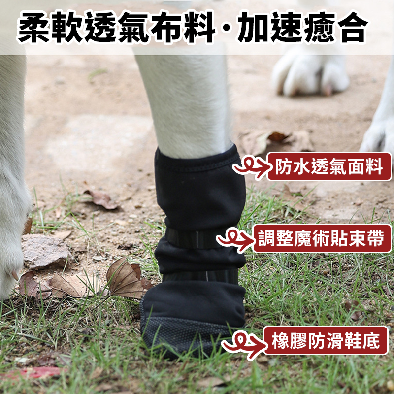 【台灣現貨】狗腳掌爪子保護套 狗爪保護 寵物腳掌術後恢復鞋套 腳部腳踝傷口保護套 寵物腳爪傷口保護鞋子 狗狗鞋套-細節圖3