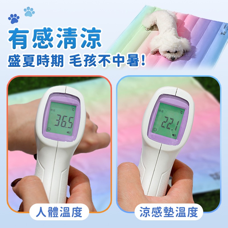 涼爽爽冰墊 寵物涼感墊 漸變彩虹冰墊 寵物涼墊 貓狗涼墊 狗窩涼感墊 冰涼墊 寵物涼蓆 凝膠冰窩 寵物睡墊 冰墊睡墊-細節圖5