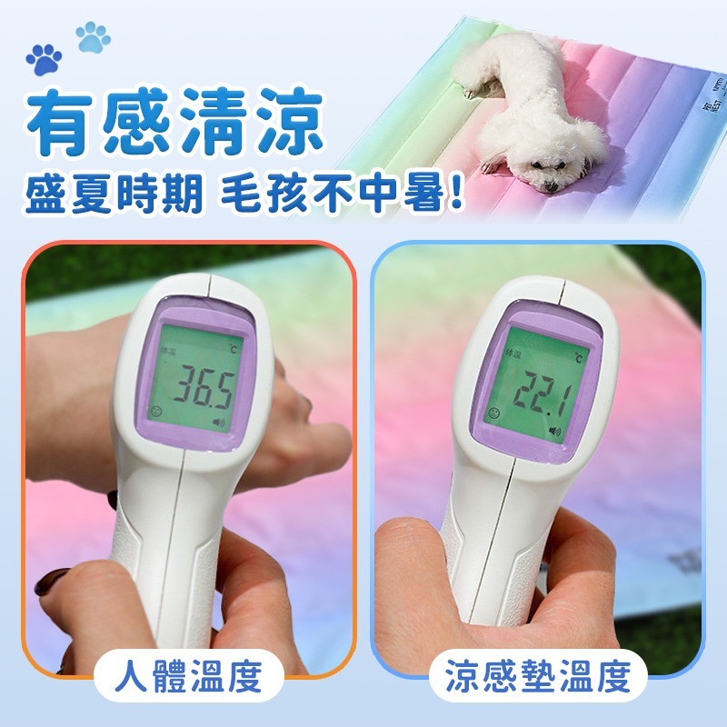 涼爽爽冰墊 寵物涼感墊 漸變彩虹冰墊 寵物涼墊 貓狗涼墊 狗窩涼感墊 冰涼墊 寵物涼蓆 凝膠冰窩 寵物睡墊 冰墊睡墊-細節圖5