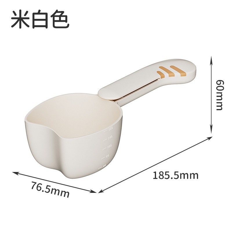 功能刻度米勺 寵物糧食勺 飼料勺 飼料鏟 麵粉勺 雜糧勺 寵物餵食勺 狗糧勺 貓糧勺 勺子 米勺-規格圖9