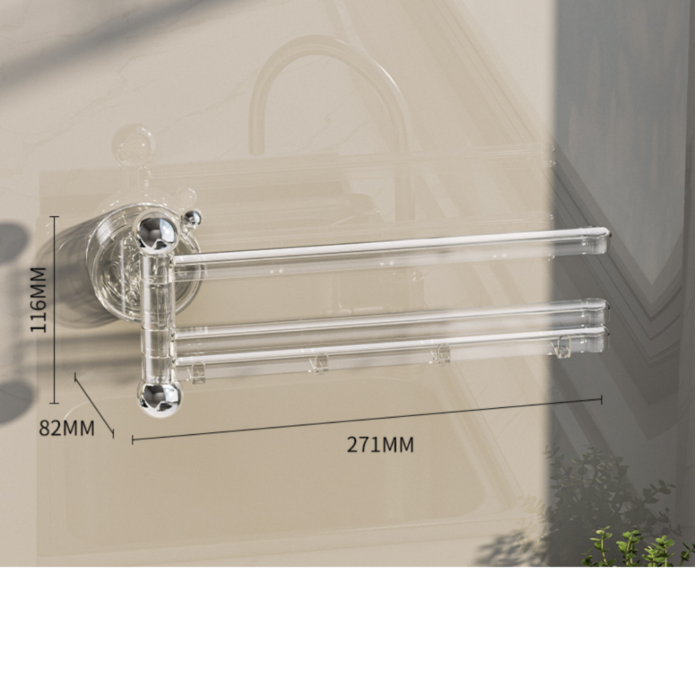 台灣現貨🔥吸盤旋轉抹布架 廚房掛架 抹布架 抹布晾曬架 菜瓜布架 置物架掛架 抹布瀝水架 旋轉毛巾架 擦手巾架-規格圖9