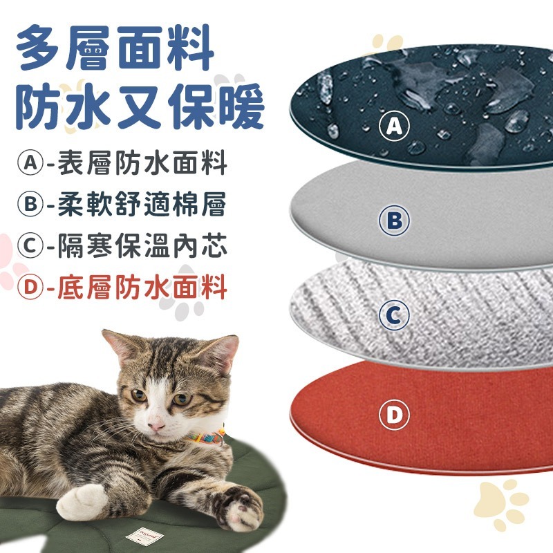 【葉子造型保暖墊】寵物睡墊 貓咪狗狗冬季暖墊 寵物保暖墊 多功能可水洗 貓咪睡墊 狗狗保暖窩墊 冬天保暖墊 毛小孩睡墊-細節圖3