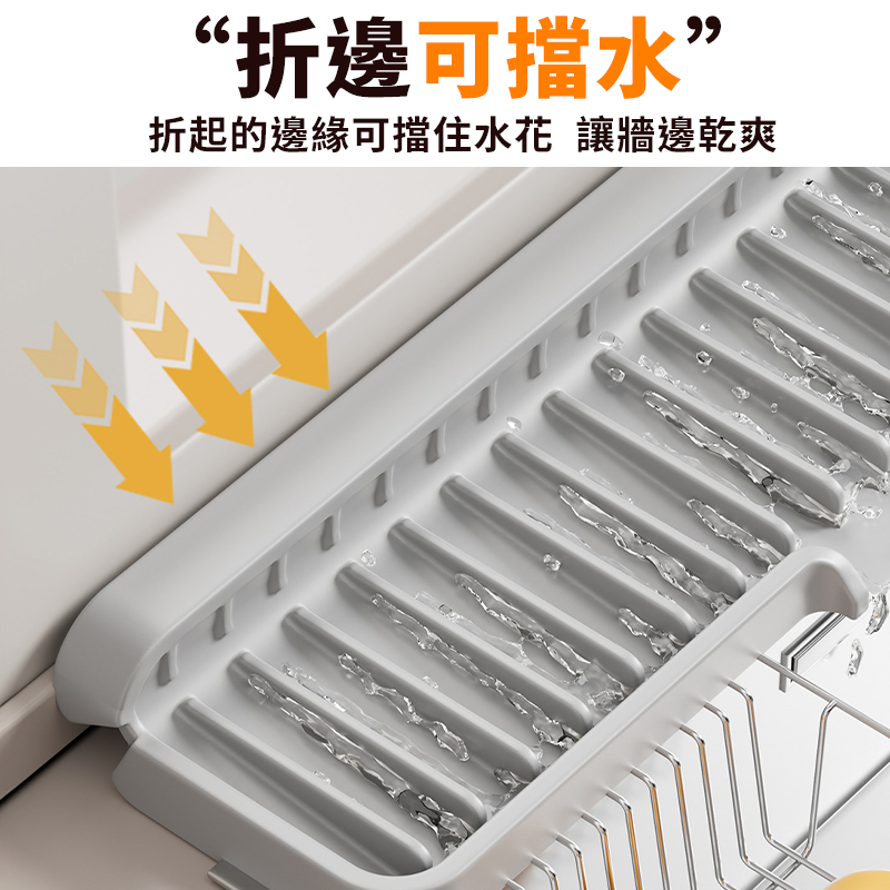 矽膠水龍頭瀝水墊 窄邊瀝水墊 可折邊水龍頭防濺墊 開口瀝水墊 水槽瀝水墊 排水墊 水龍頭防噴隔水墊-細節圖5