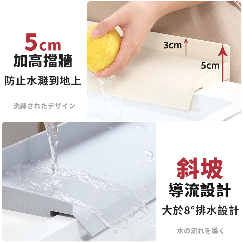 🔥台灣現貨🔥矽膠水槽擋水板 廚房擋水板 加高防濺防噴擋水板 瀝水板 排水板 防水板 防濺板 防濺水擋板-細節圖5