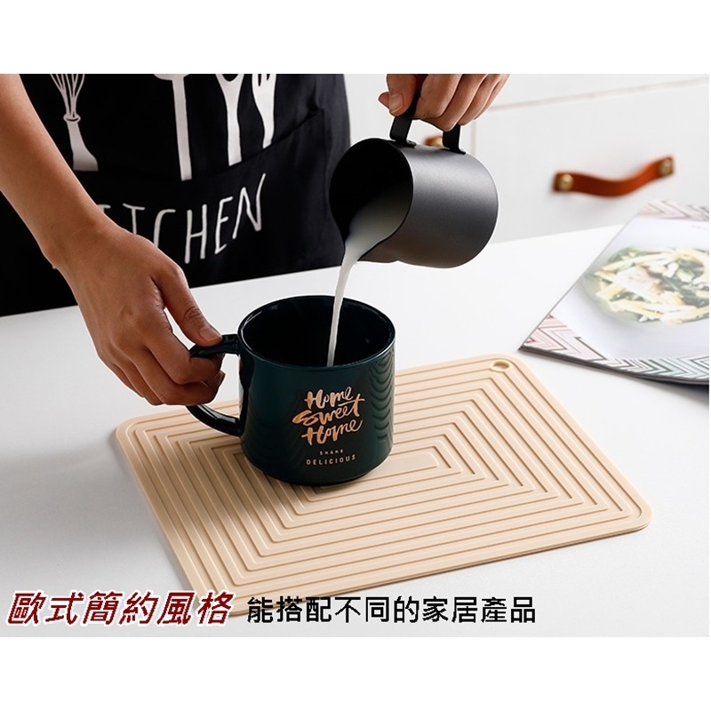 廚房 餐桌隔熱墊 餐桌墊 矽膠隔熱墊 鍋墊 防燙墊 隔熱墊鍋墊 瀝水墊 隔熱桌墊 湯碗墊 防滑桌墊 餐桌隔熱墊-細節圖5