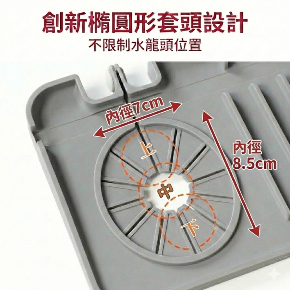 【側邊水龍頭專用】廚房瀝水墊 水槽瀝水墊 排水墊 防濺墊 單邊水龍頭瀝水墊 防噴墊 水槽水龍頭防濺墊 擋水墊-細節圖8