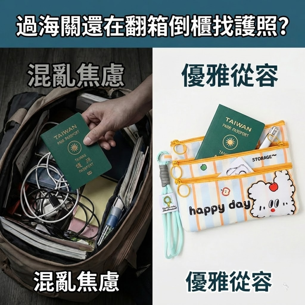 【台灣出貨】護照收納包 證件收納包 護照套 護照保護套 護照收納錢包 機票登機證護照分裝袋 出國護照包 旅行小物收納包-細節圖2