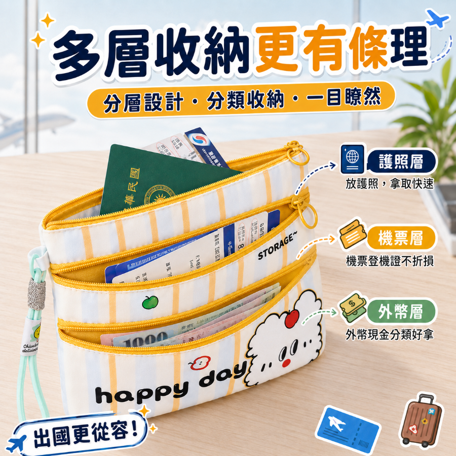 【台灣出貨】護照收納包 證件收納包 護照套 護照保護套 護照收納錢包 機票登機證護照分裝袋 出國護照包 旅行小物收納包-細節圖4