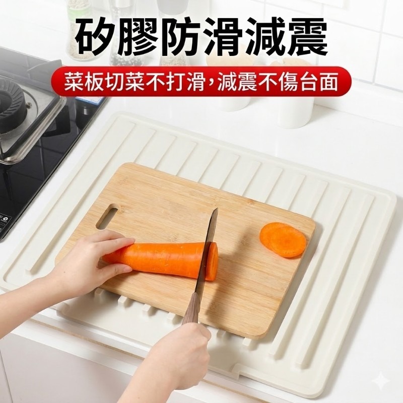 超大容量矽膠瀝水墊 水槽瀝水墊 廚房台面瀝水墊 隔熱鍋墊 導流排水瀝 防滑砧板墊 硅膠瀝水墊 碗筷瀝水墊-細節圖8