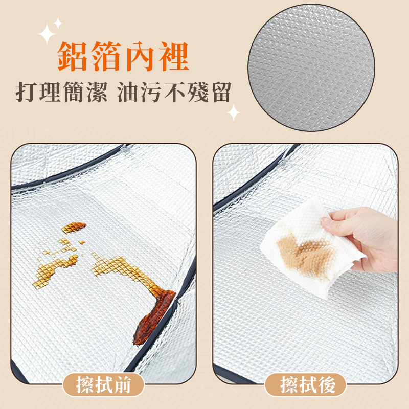 【現貨】保溫菜罩🔥 飯菜保溫罩 飯菜罩 可折疊防塵飯菜保溫罩 保溫菜罩 食物罩 餐桌罩-細節圖7