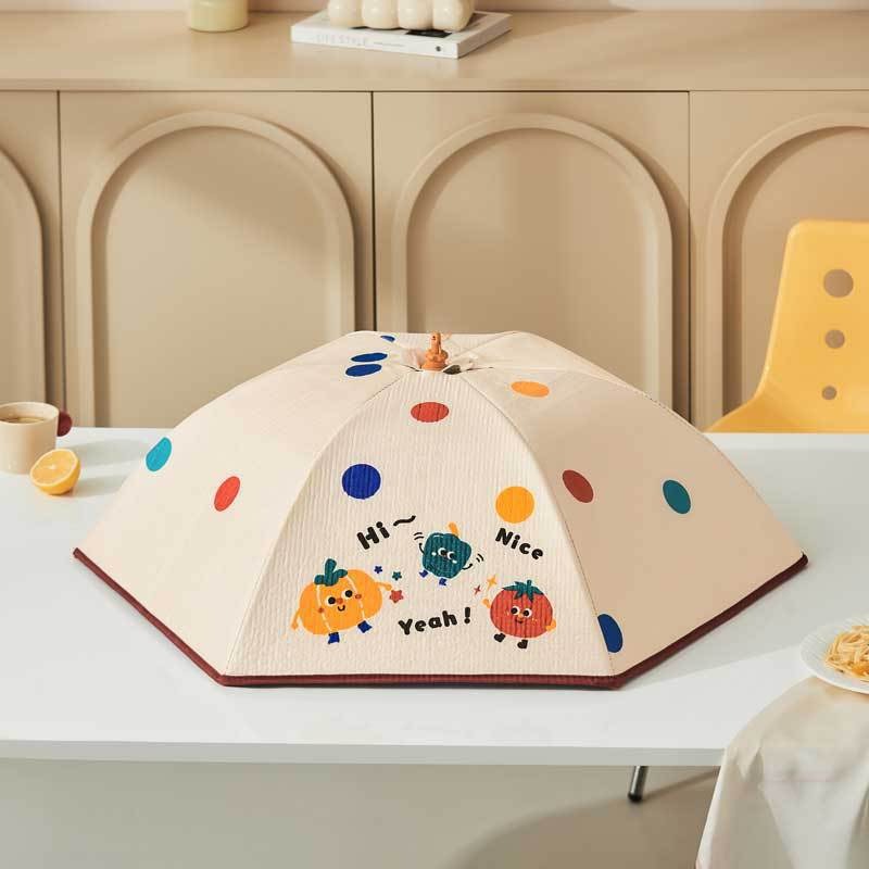 【現貨】保溫菜罩🔥 飯菜保溫罩 飯菜罩 可折疊防塵飯菜保溫罩 保溫菜罩 食物罩 餐桌罩-規格圖9