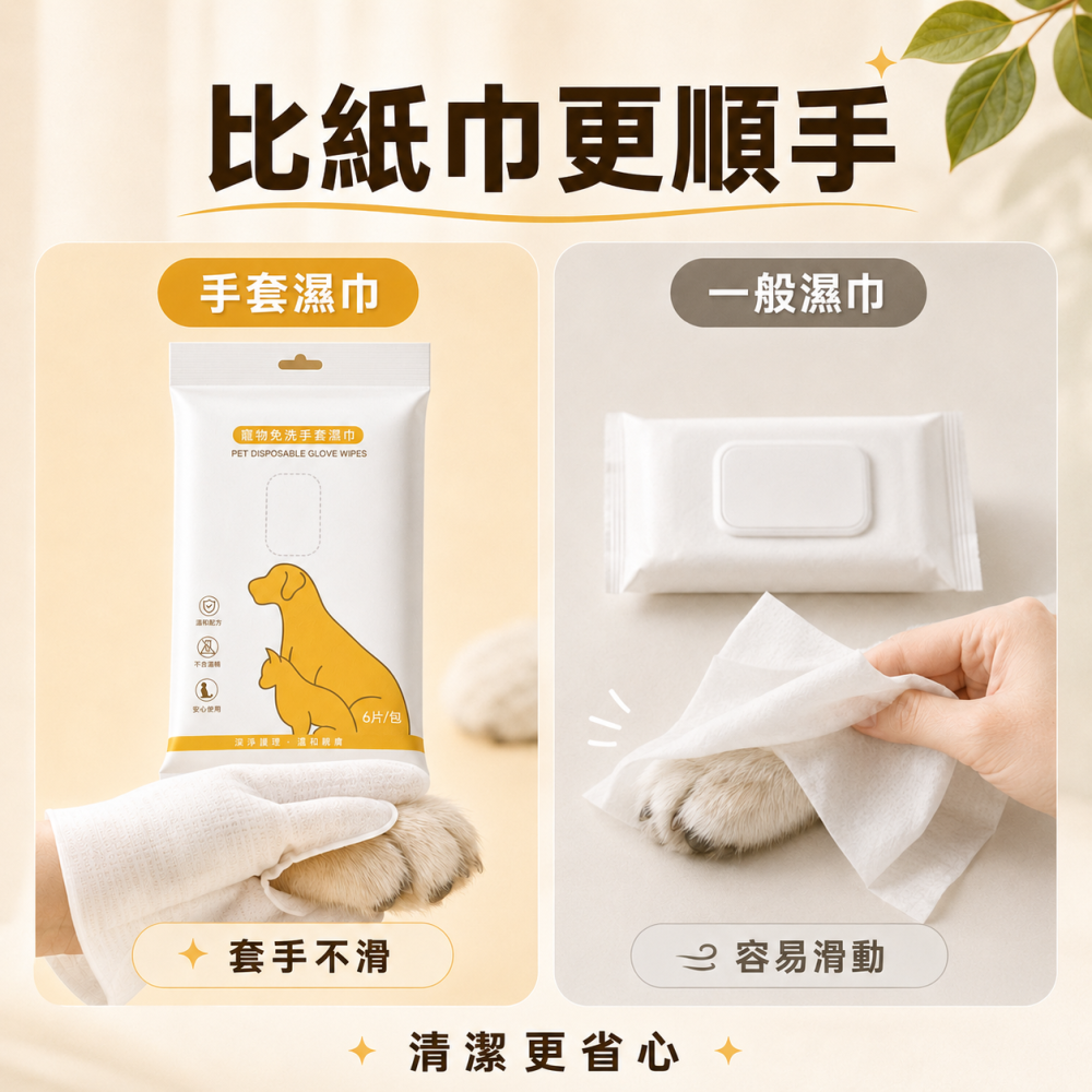 寵物免洗澡手套 寵物清潔手套 寵物濕紙巾 擦澡手套 手套濕巾 寵物濕巾 除臭抗菌濕紙巾 貓狗乾洗澡 貓洗澡-細節圖8