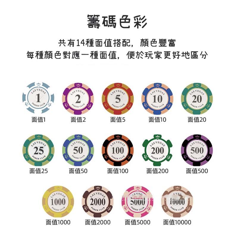 『台灣公司貨👑』皇冠籌碼幣【腸腸的居家生活】『免運』桌遊 遊戲籌碼 黏土含鐵 德州撲克 代幣 百家樂 21點 poker-細節圖3