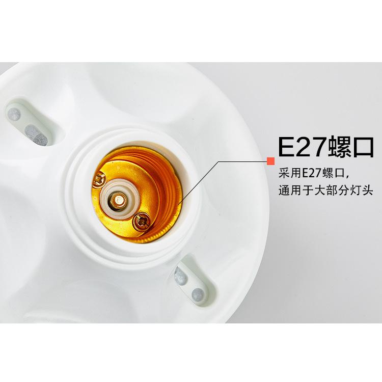 『台灣公司貨👑』E27陶瓷燈座【腸腸的居家生活】『免運』吸頂圓型燈底座 節能燈座 led節能燈泡燈頭 E27螺口 燈頭燈-細節圖6