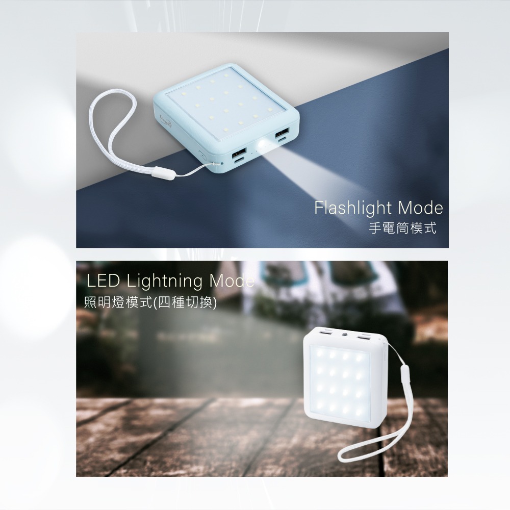 【E-books】 B85 五合一LED自帶四線行動電源-細節圖7