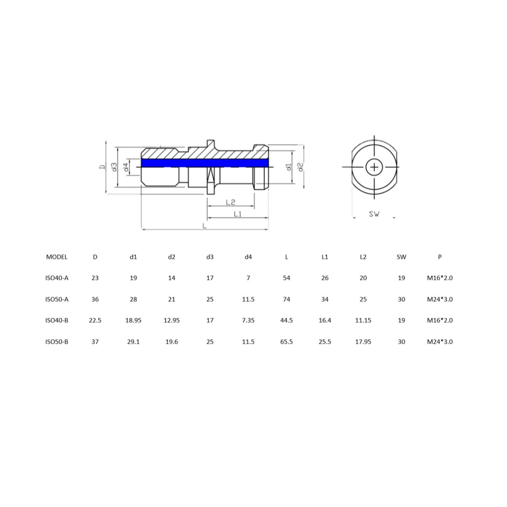 附發票 CNC拉栓 ISO40 ISO50 PULL STUD 台灣現貨 CNC 銑床加工機 拉釘 100%台灣製造-細節圖7