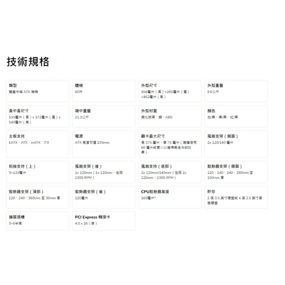 @電子街3C特賣會@全新 HYTE Y60 120MM風扇*3 附豪華 PCIE 4.0 轉接直立顯卡套件 E-ATX-細節圖4