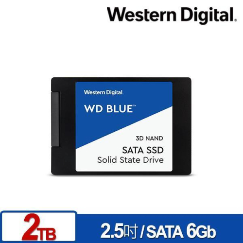 @電子街3C特賣會@全新 WD 藍標 Blue 2T 2TB 3D NAND SATA SSD 固態硬碟