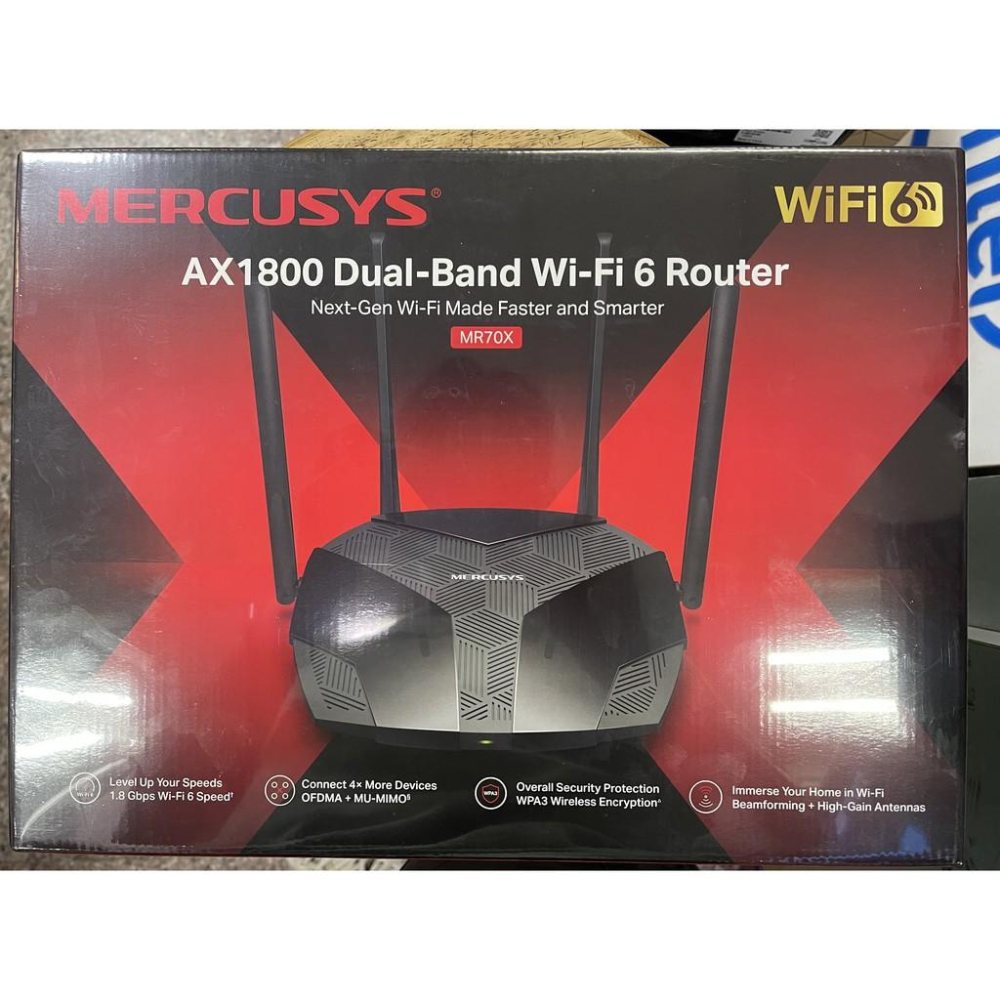 @電子街3C特賣會@全新Mercusys水星網路 MR70X AX1800 Gigabit 雙頻 WiFi 6 無線網路-細節圖2