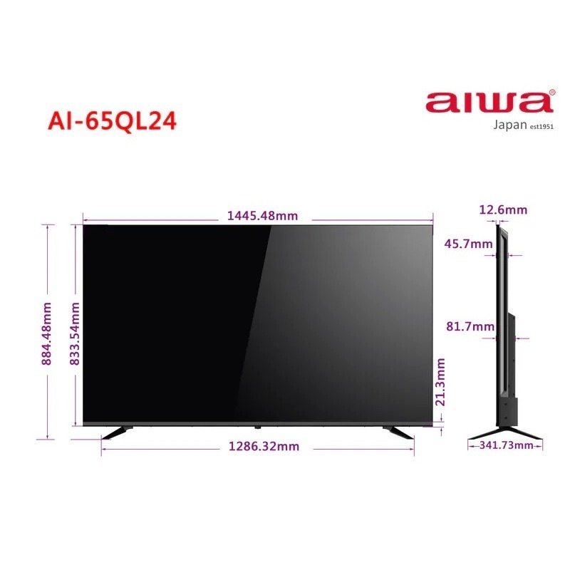 @電子街3C特賣會@(含安裝)AIWA 日本愛華 65吋 4K QLED AI-65QL24 智慧型顯示器-細節圖2