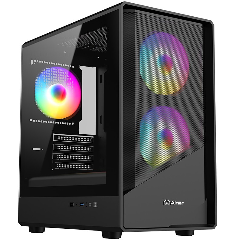 @電子街3C特賣會@Ainar 艾納爾 M100 RGB*3 可開關燈 / M200T ARGB*3 TYPE-C 機殼-細節圖2