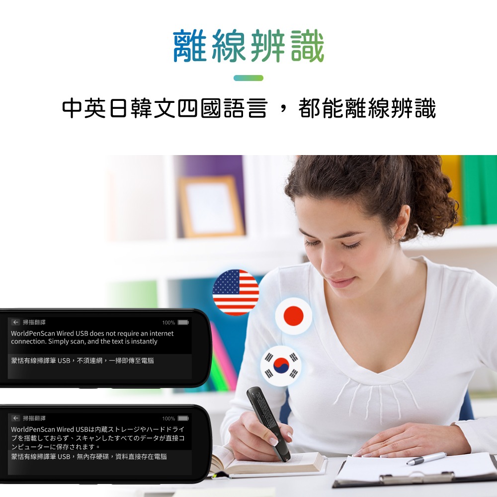 @電子街3C 特賣會@全新 蒙恬有線掃譯筆 USB - 公家機關適用 掃描翻譯到電腦，免連網，保障資訊安全與隱私-細節圖4