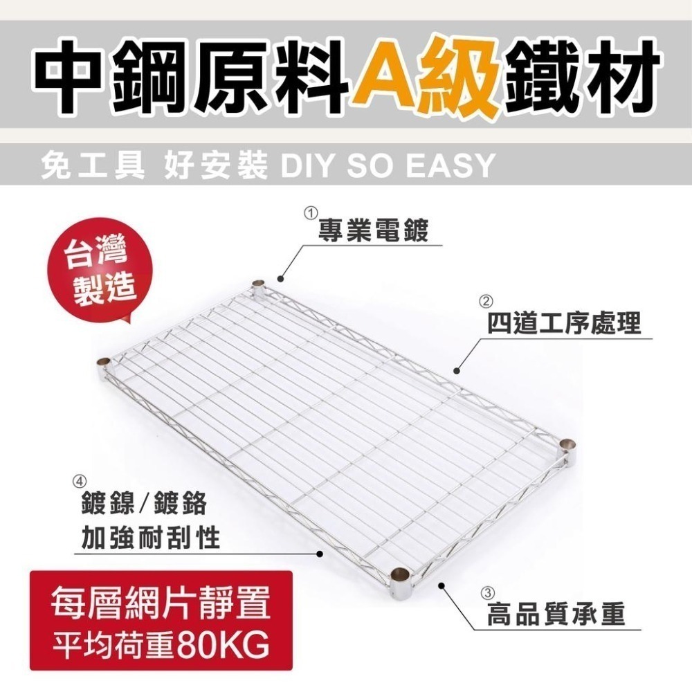 【KIWISH】150X46X180 五層架 (單層平均荷重150KG)｜荷重型中補強設計 鐵力士架 貨架 置物架-細節圖2