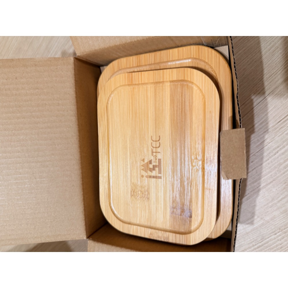 台泥股東紀念品 竹蓋環保玻璃保鮮盒三組-細節圖2