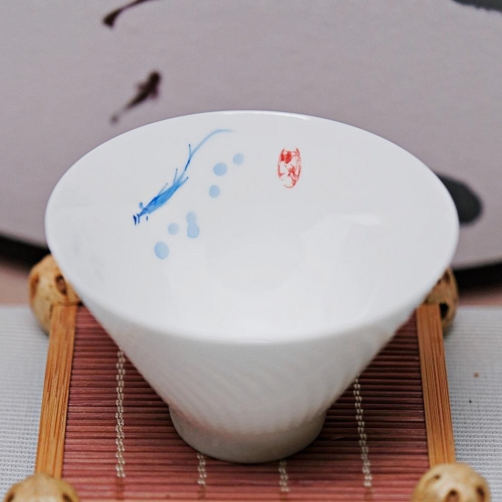 手繪斗笠杯-單魚款