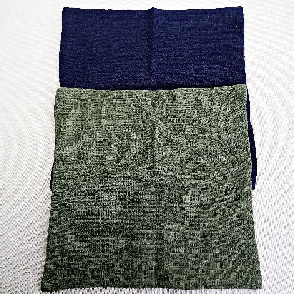 【全館滿599免運】日式刺繡祥雲棉麻茶巾 雙層加厚吸水 全手工 養壺茶布 禪意功夫 19*28CM【自在坊茶具】-細節圖5