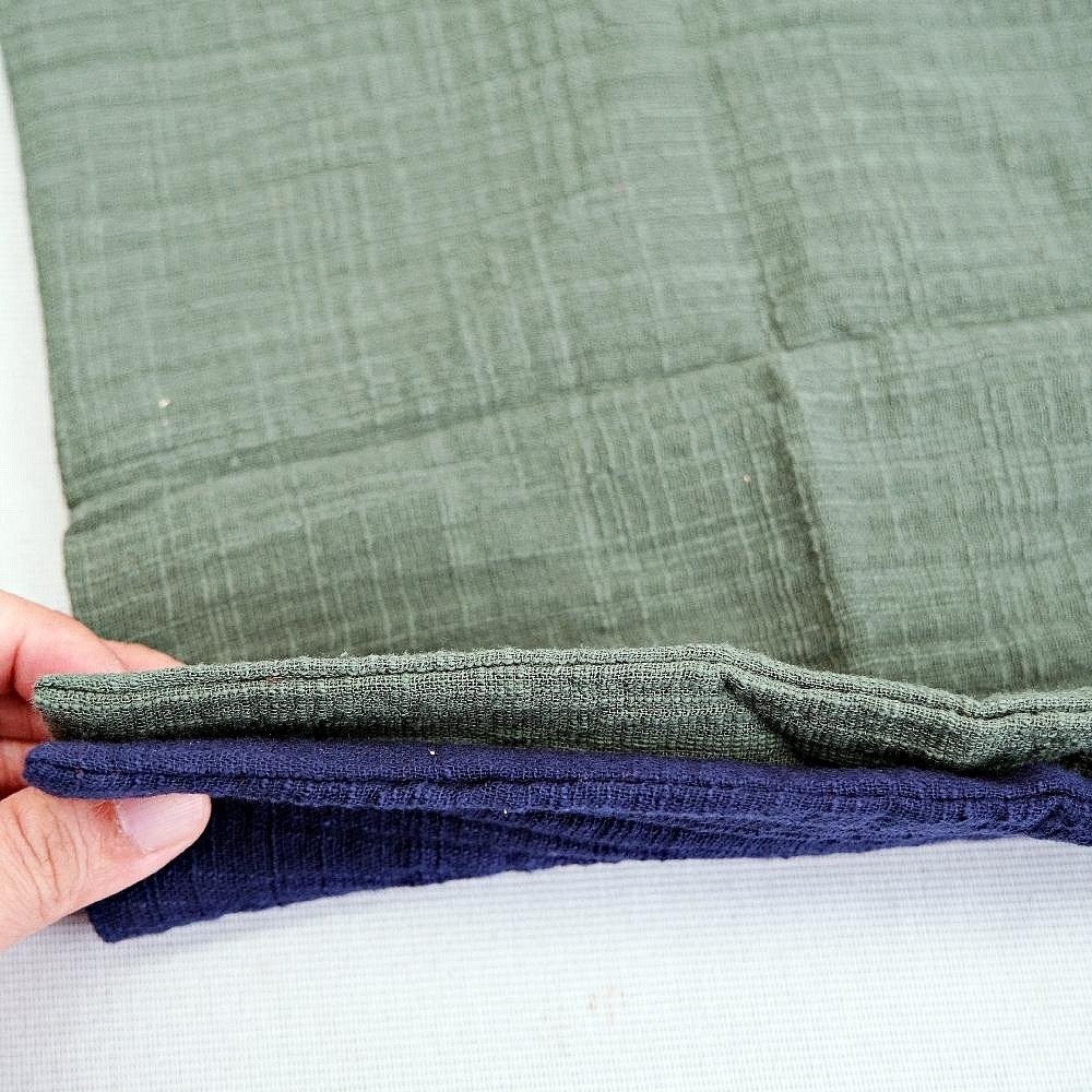 【全館滿599免運】日式刺繡祥雲棉麻茶巾 雙層加厚吸水 全手工 養壺茶布 禪意功夫 19*28CM【自在坊茶具】-細節圖9