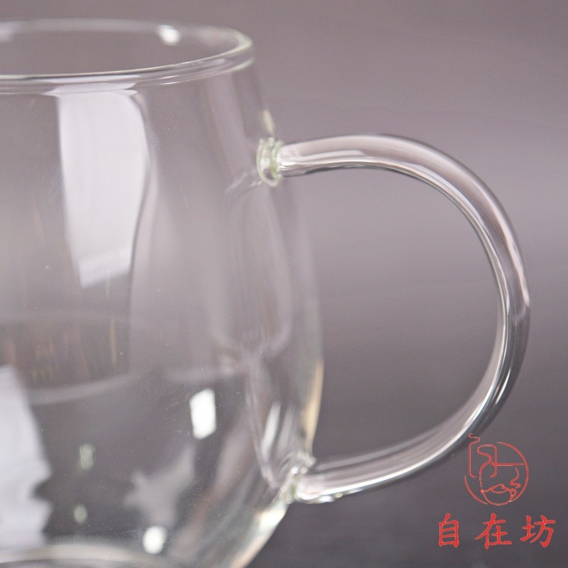 【全館滿599免運】茶海 玻璃茶海 公道杯 玻璃龍蛋茶海大款 茶具 400ml優質加厚耐熱款【自在坊茶具】-細節圖5