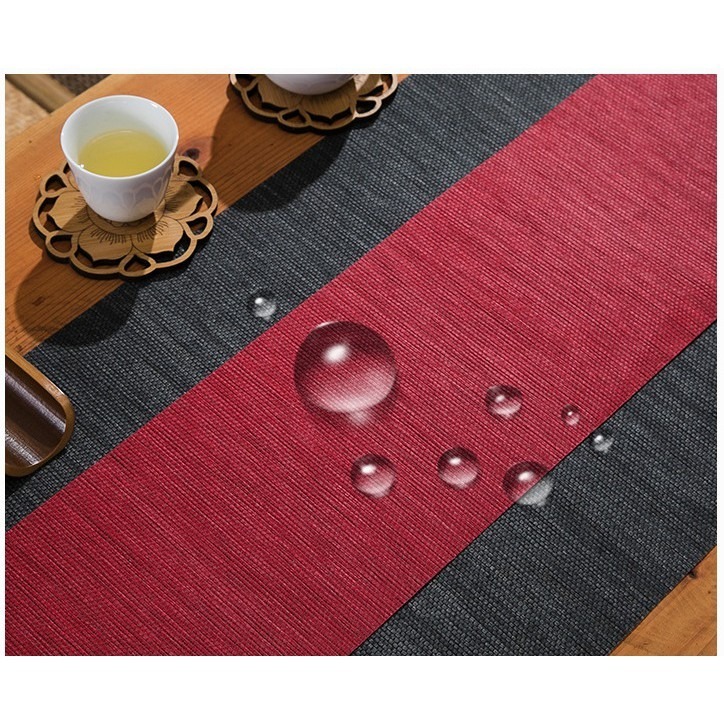 【全館滿599免運】茶席 防水茶蓆30*300cm  30*180竹纖維紙茶席 桌旗 茶道配件【自在坊茶具】-細節圖3