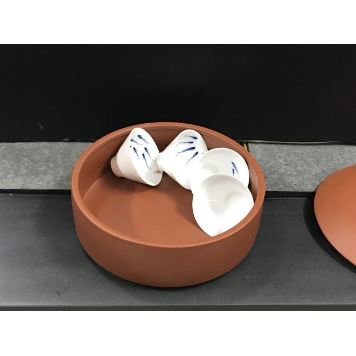 【全館滿599免運】茶餅罐【單餅紫砂普洱茶餅罐】特價350元 散茶500G 普洱茶餅罐 可多層堆疊【自在坊茶具】-細節圖4