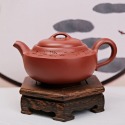 【全館滿599免運】茶壼 紫砂壼【純手工大紅袍福氣滿滿紫砂壺套組】工藝師周戀手作 原礦紫砂 出湯順暢【自在坊茶具】-規格圖11