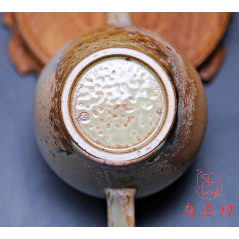 【全館滿599免運】茶壼 燒茶壺 精品手工柴燒茶壺【柴燒壺-12號190ml】孤品一器一拍 柴燒粗陶茶壺【自在坊茶具】-細節圖9