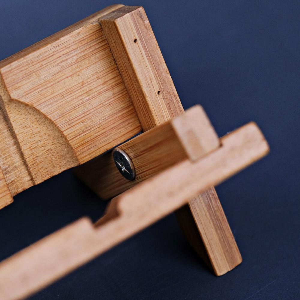 【全館滿599免運】杯架 竹製杯架 竹製折疊杯架 摺疊茶杯展示架 折疊9杯收納架 茶道用具【自在坊茶具】-細節圖6