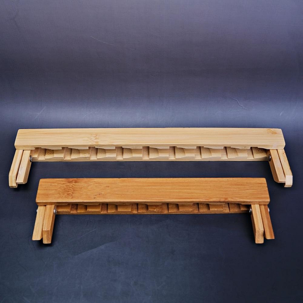 【全館滿599免運】杯架 竹製杯架 竹製折疊杯架 摺疊茶杯展示架 折疊9杯收納架 茶道用具【自在坊茶具】-細節圖8