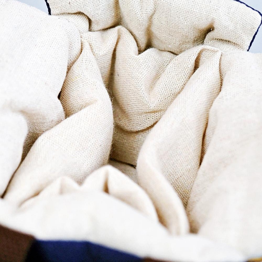 【全館滿599免運】一壺四杯款 提帶式刺繡棉布壺套 收納麻棉布包 麻布保護套 外出壺套 棉布杯套【自在坊茶具】-細節圖7