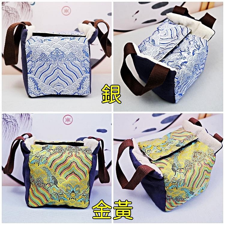 【全館滿599免運】一壺四杯款 提帶式刺繡棉布壺套 收納麻棉布包 麻布保護套 外出壺套 棉布杯套【自在坊茶具】-規格圖11