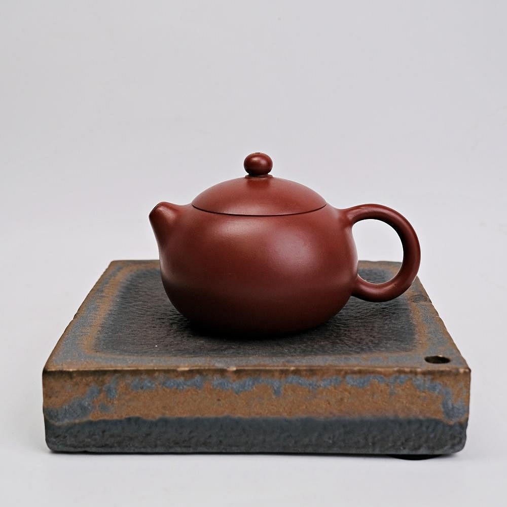 【全館滿599免運】古早柴燒鎏金壺承 日式復古方形壺承 粗陶柴燒茶壺 復古簡約乾泡盤台【自在坊茶具】-細節圖3