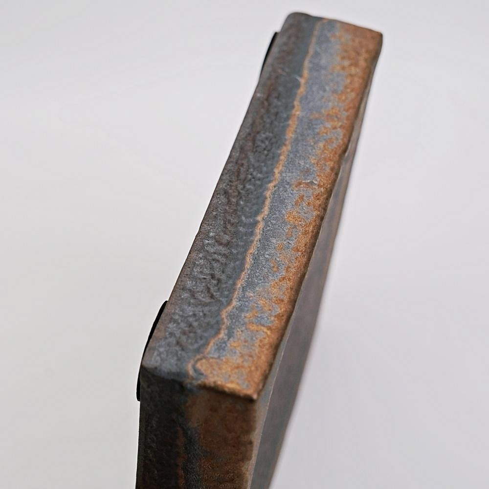 【全館滿599免運】古早柴燒鎏金壺承 日式復古方形壺承 粗陶柴燒茶壺 復古簡約乾泡盤台【自在坊茶具】-細節圖7