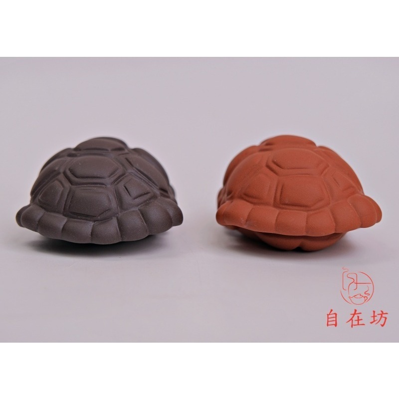 【全館滿599免運】富甲一方(朱泥 / 紫泥) 烏龜殼 紫砂陶瓷茶寵 茶盤裝飾 桌面擺件 茶桌裝飾【自在坊茶具】-細節圖5