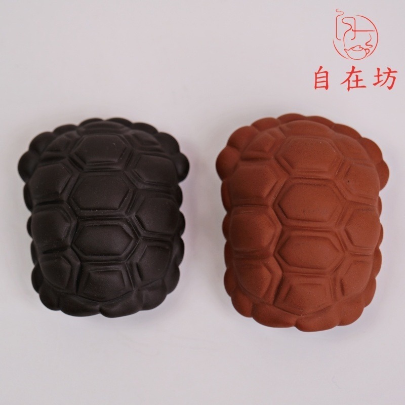 【全館滿599免運】富甲一方(朱泥 / 紫泥) 烏龜殼 紫砂陶瓷茶寵 茶盤裝飾 桌面擺件 茶桌裝飾【自在坊茶具】-細節圖7