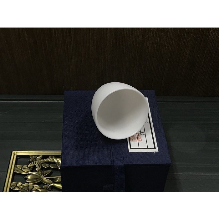 【全館滿599免運】精品玉瓷沉香杯 白瓷手工茶杯 禪風古韻 功夫茶具 質樸簡約【自在坊茶具】-細節圖6