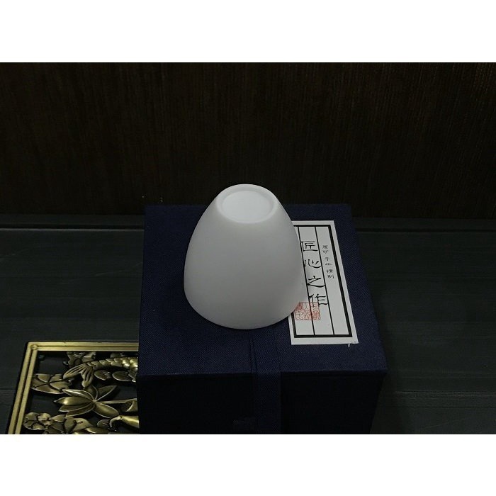 【全館滿599免運】精品玉瓷沉香杯 白瓷手工茶杯 禪風古韻 功夫茶具 質樸簡約【自在坊茶具】-細節圖7