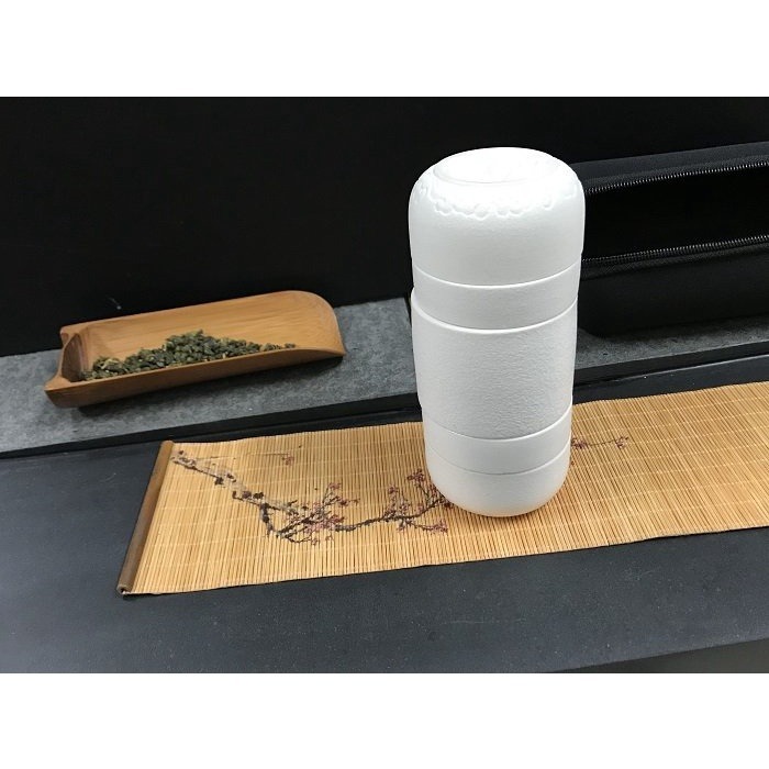 【全館滿599免運】精品粗陶同心杯 一壺四杯款 旅行茶具 無釉拋光高檔素面 快客同心杯 快客杯【自在坊茶具】-細節圖4