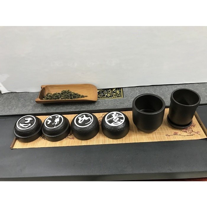 【全館滿599免運】精品粗陶同心杯 一壺四杯款 旅行茶具 無釉拋光高檔素面 快客同心杯 快客杯【自在坊茶具】-細節圖5