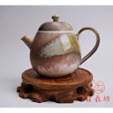 【全館滿599免運】茶壼 柴燒壺 精品手工柴燒茶壺 【龍蛋壺-4號】孤品一器一拍 柴燒粗陶茶壺【自在坊茶具】-規格圖11